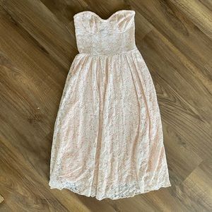 SOLD Motel Rocks Strapless Lace Dress
